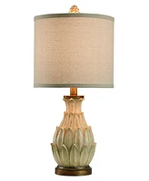 StyleCraft Home Collection 23.5" Mini Artichoke Hardback Fabric Table Lamp