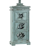 StyleCraft Home Collection 33" River Crest Coastal Hardback Fabric Table Lamp