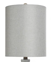 StyleCraft Home Collection 23.3" Weave Ceramic Table Lamp