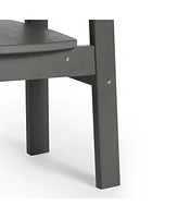 Outdoor Hdpe Kids Modern Plastic Toddler Dining Chairs (Set of Two)