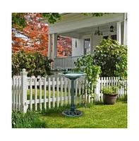 Weather-Resistant Outdoor Polypropylene Bird Bath for Gardens and Patios