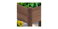 3 Wooden Elevated Planter Raised Garden Beds