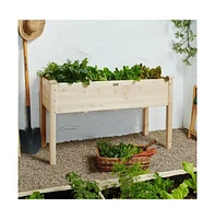 Outdoor Fir Wood Raised Garden Bed Planter Box