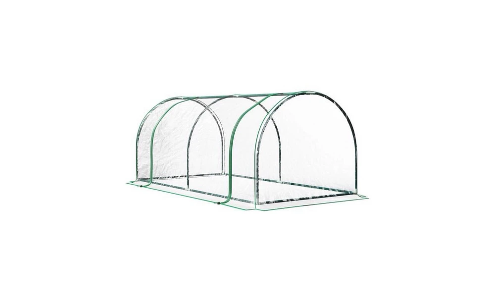 Mini Greenhouse with Pvc Cover, Ideal for Protecting Plants and Seedlings Indoors and Outdoors