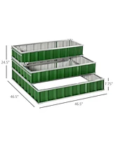 Raised Garden Bed Durable Wooden Planter for Vegetables, Herbs, and Flowers