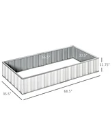 Garden Bed Strong Wooden Planter for Growing Vegetables, Herbs, and Flowers