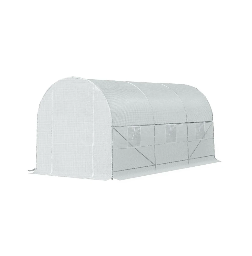 Walk-In Tunnel Greenhouse for Gardening and Plant Protection with Spacious Design