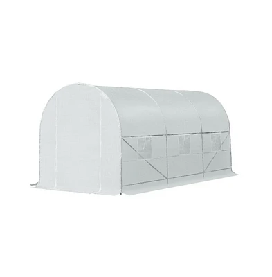 Walk-In Tunnel Greenhouse for Gardening and Plant Protection with Spacious Design