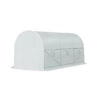 Walk-In Tunnel Greenhouse for Gardening and Plant Protection with Spacious Design