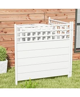 Air Conditioner Fence Panels with Metal Ground Stakes