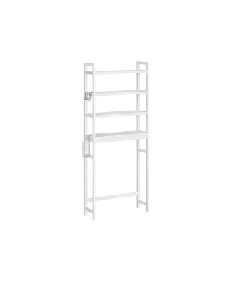 4-Tier Over-the-Toilet Storage Shelf Space-Saving Organizer for Bathroom Essentials