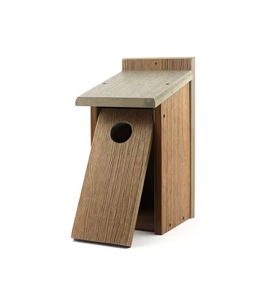 Outdoor Garden Environmentally Friendly Composite Wood Birdhouse for Backyard Birds