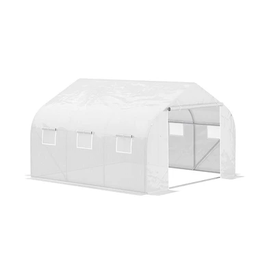 Outdoor Walk-In Tunnel Greenhouse Durable Gardening Shelter for Plants, Vegetables, and Flowers