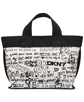 Dkny Brady Medium Logo Graffiti Crossbody Bag