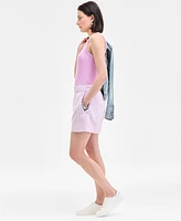 On 34th Women's Multi Stripe Pull-On Shorts, Exclusively at Macy's