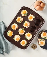 Circulon Symmetry Nonstick Chocolate Brown 12-Cup Muffin Pan