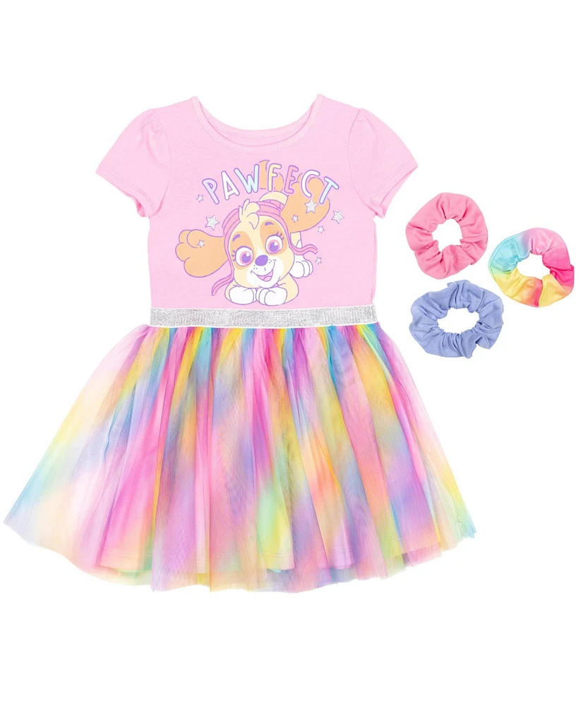 Paw Patrol Girls Skye Tulle Dress and Scrunchies