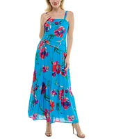 Taylor Women's Asymmetrical Drop-Waist Maxi Dress