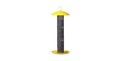 Durable Metal Mesh Tube Hanging Bird Feeder for Outdoor Bird Feeding