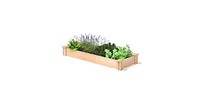 Low Profile Cedar Raised Garden Bed - Stylish and Durable Planter for Your Garden