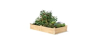 4 ft x 8 ft Cedar Wood Raised Garden Bed