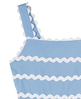 Rare Editions Big Girls Ric-Rac Dress