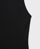 Mango Women's Fitted Long Dress
