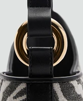 Mango Women's Zebra-Print Bucket Bag