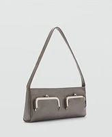 Mango Women's Pochette Pockets Shoulder Bag