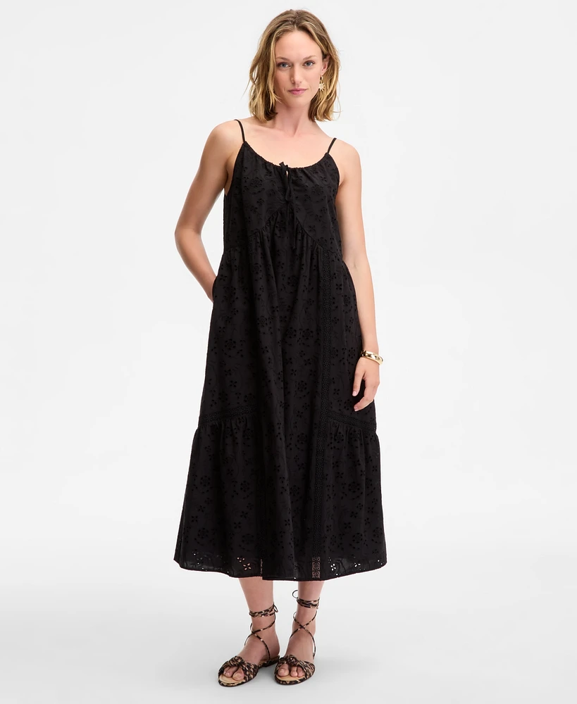 On 34th Women's Eyelet Midi Dress, Exclusively at Macy's