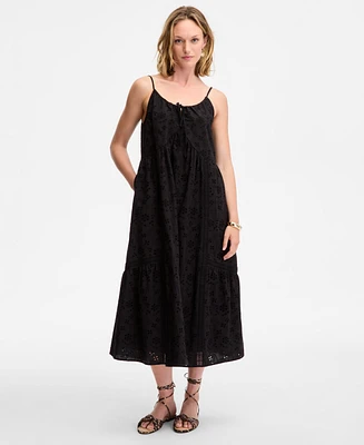 On 34th Women's Eyelet Midi Dress, Exclusively at Macy's