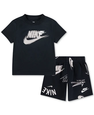 Nike Toddler Club Brand Energy T-Shirt & Shorts, 2 Piece Set