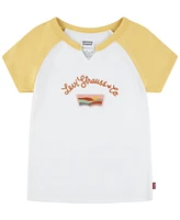 Levi's Big Girls Desert Patch Ribbed Raglan T-Shirt