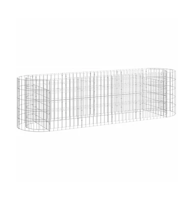Gabion Raised Bed Galvanized Iron 74.8"x19.7"x19.7"