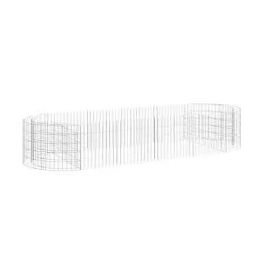 Gabion Raised Bed Galvanized Iron 118.1"x39.4"x19.7"