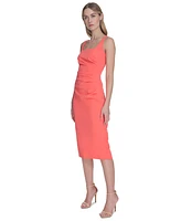 Vince Camuto Women's Square-Neck Midi Bodycon Dress