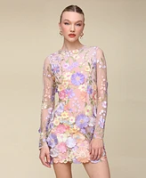 Avec Les Filles Women's Floral-Embroidered Sheath Dress