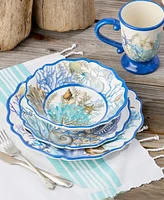 Certified International Blue Lagoon Melamine 4-Pc. All-Purpose Bowls, Service For 4