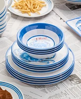 Certified International Beach House Crab Melamine 12-Pc. Dinnerware Set, Service For 4