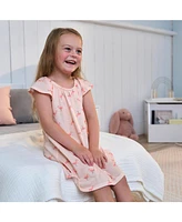 Gerber Toddler Girls 2-Pack Short Sleeve Nightgowns, Flamingoes, 5T