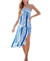 Cupshe Women's Mediterranean Vacay Boho Maxi Beach Dress