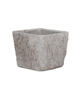 Cement Rectangular Pot Planter with Speckle Glaze – Indoor/Outdoor Use