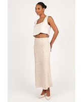 Petal and Pup Women's Mei Satin Midi Skirt