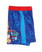 Paw Patrol Boys Pullover Rash Guard and Swim Trunks Outfit Set