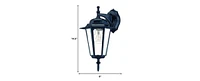 Glass Hanging Lantern Wall Light for Entryway Patio or Hallway