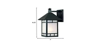 Petite Frosted Glass Lantern Wall Light – Timeless Lighting for Exterior Spaces