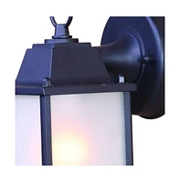 Hanging Frosted Glass Lantern Wall Light – Decorative Lighting for Garden & Walkways