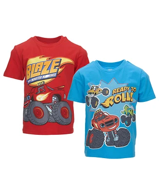 Blaze and the Monster Machines Toddler Boys Nickelodeon 2 Pack T-Shirts