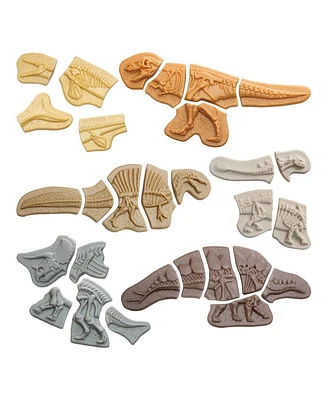 Yellow Door Dig & Discover Dinosaur Tactile Skeletons - Set of 6