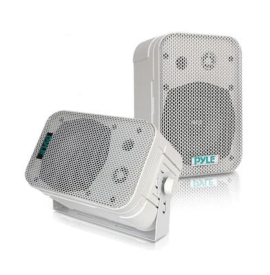 Pyle PDWR40W 5.25" Waterproof Indoor/Outdoor Wall Mount Speakers - 400W, White, Pair